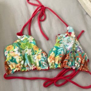 San Lorenzo Scalloped Edge Reversible Bikini Top